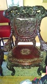 CARVED CHINESE CHAIR