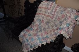 KING SIZE SILK YOYO QUILT