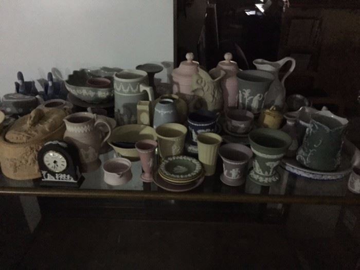 HUGE COLLECTION OD COLORED WEDGWOOD