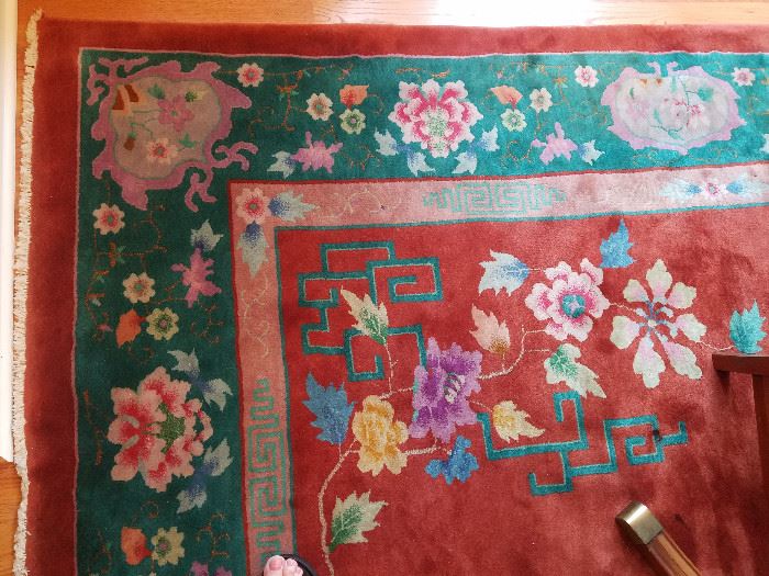 1930 Art Deco Chinese wool rug