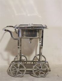 Stainless serving cart