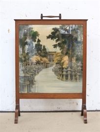 c1900 Edwardian fire screen