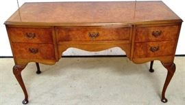 Burled Queen Anne vanity