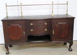 Chippendale sideboard w/ brass gallery