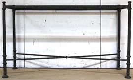 Sarreid metal & glass console