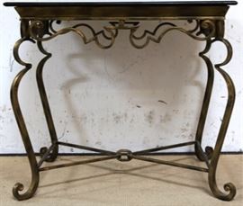 Sarreid iron & marble table