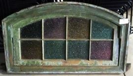 Vintage stained glass panel