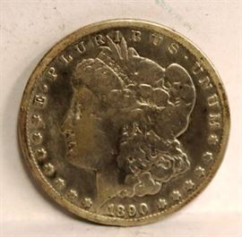 1890 Carson City silver dollar