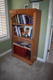 Thomasville Bookcase contains Royalty Magazine Volume's 9 - 14 ( with 12  Royalty Magazines per Volume) and other Books, etc. per the Royal Family