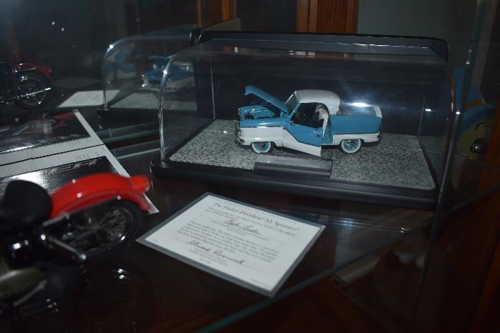Franklin Mint Scale Model Cars and Motorcycle