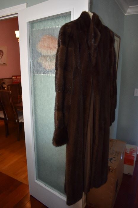 Gorgeous Full-Length Mink Coat - the price tag is still with it The original cost of this Absolutely Beautiful Mink Coat was $5,500.