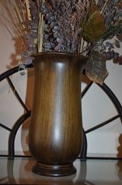 Large handcrafted Wooden Vase