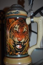Anheuser-Busch Stein "Animals of The Seven Continents Series" ASIA third in a series of seven Gorgeous Animals in Relief around the Circumference of the Stein