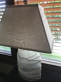 Frosted art glass lamp