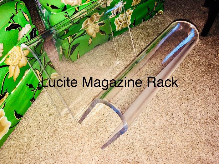 Lucite Magazine Rack 