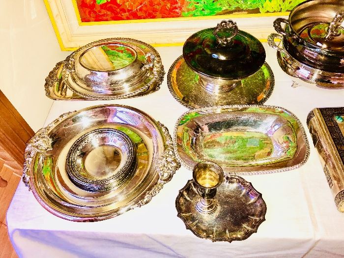 Decorative silver plate items for your entertaining needs!
