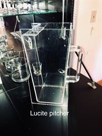 Lucite pitcher 