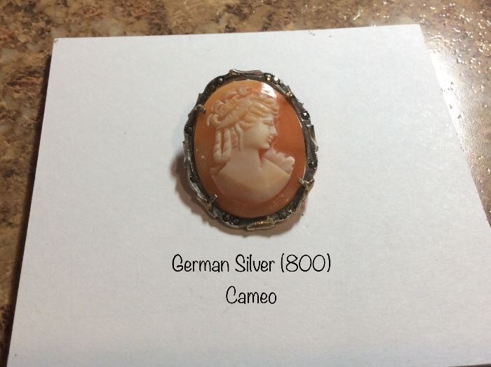 German Silver (800) Cameo