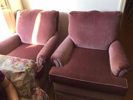 #3 chair (2) Broyhill rose chairs $65 each $130.00