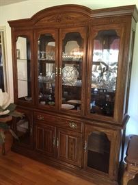 #7 cabinet wood China cabinet 68.5x18x7ft $250.00