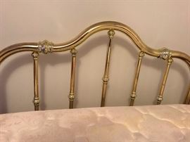 #23 brass full headboard $150.00