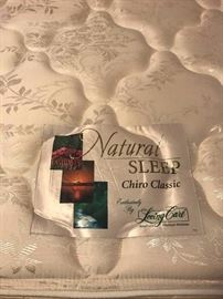 #22 natural sleep Chiro Classic full bed pillow top Matt/ Box $100.00
