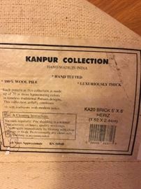 #25 Kampur wool rug 5x8 $75.00