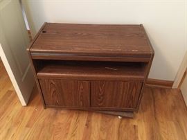 #27 tv cart laminate rolling 29x15.5x25.5 $45.00