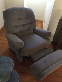 #48 blue rocker recliner $100.00