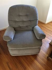 #48 blue rocker recliner $100.00
