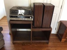 #49 laminate stereo cabinet 42.5x20x30 $45.00 
#50 Lafayette AM FM Stereo Cassette w turntable $75.00