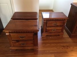 #52 (3) pine bedside tables 24x15x23 $50 each $150.00