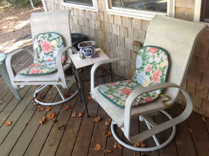 Outdoor Swivel Chairs $ 60.00 each
