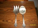 Reed & Barton STERLING  Salad spoon & fork.