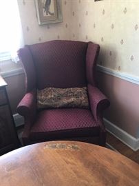 Burgundy chair
