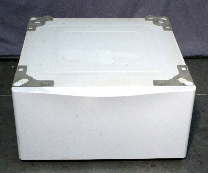  LG 27" Laundry Pedestal with Storage Drawer Model WDP4W, 27" x 29.6" x 13.6"