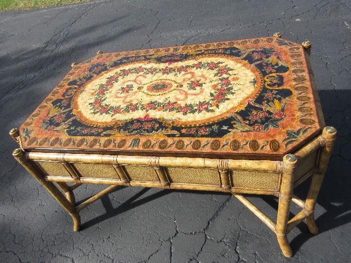 MAITLAND SMITH hand painted coffee table