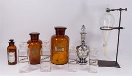 Lot 9: 8 Various Apothecary Jars