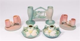 Lot 50: Lot 5 Roseville Pottery Items