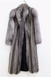 Lot 69: Full-Length Fox & Muskrat Coat