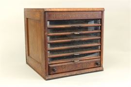 Lot 75: M. Heminway & Sons Spool Cabinet