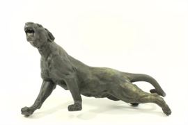 Lot 573: Possibly Bronze Japanese Panther