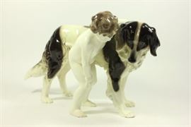 Lot 583: Large Art Deco Goldscheider Ceramic Grouping