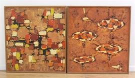 Lot 1051: Edward Czajkowski, Pair Abstracts