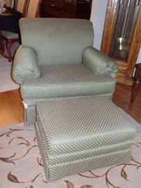 Flexsteel large seat w/matching ottoman
