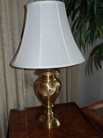 1 of 2 Stiffel brass lamps