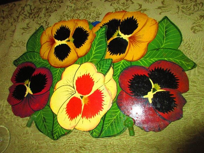 Hand Painted Iron Decorative Objects