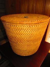 Hand Woven Basket Concealing Chinese Teapot