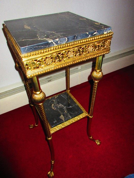 Marble & Brass French Stand