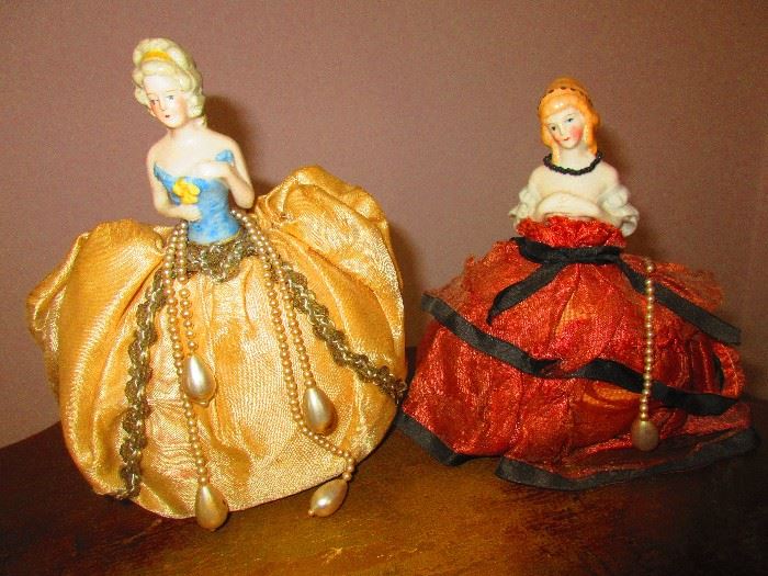 Victorian Porcelain & Silk Dolls